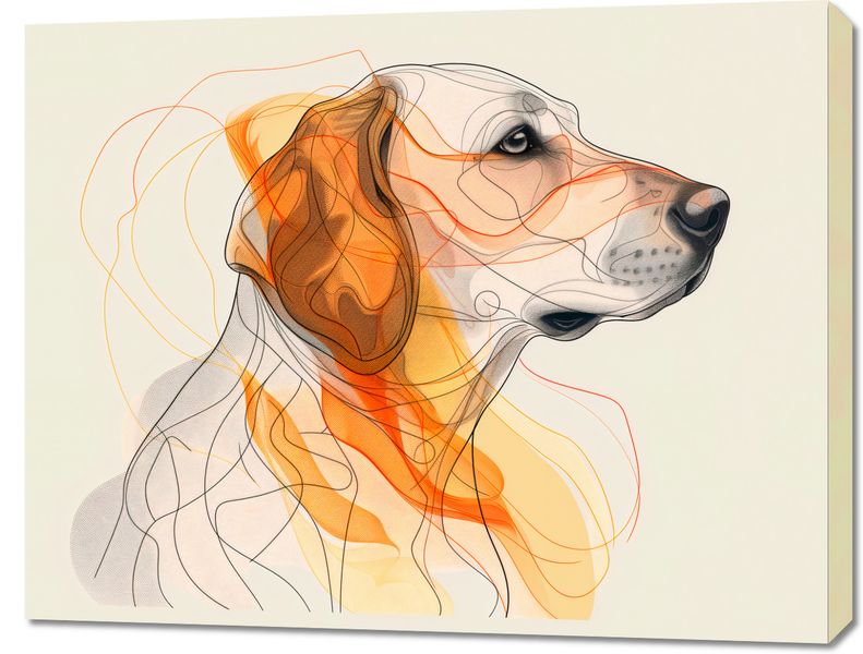 Obraz 90x70cm Kontur Profilowego zdjęcie 1