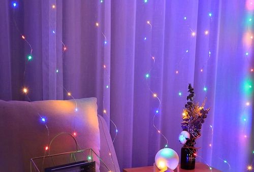 Kurtyna Świetlna LED 3x3 M Lampki świąteczne choinkowe girlanda RGB pilot na Arena.pl