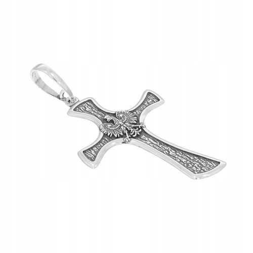 Krzyżyk srebrny z Orłem patriotyczny Bóg Honor Ojczyzna srebro pr 925 SK003 na Arena.pl