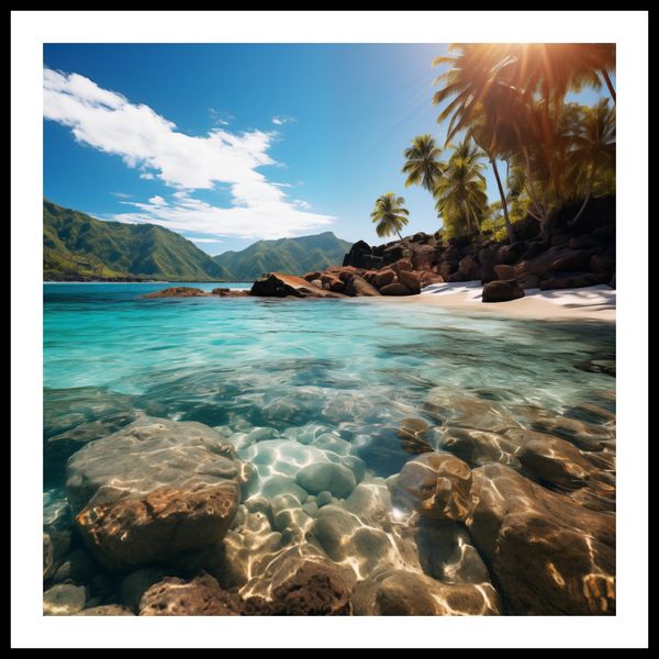 Plakat 80x80cm Odosobniony Raj zdjęcie 3