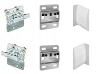 ZAWIESZKA MEBLOWA DO PÓŁEK SZAFEK HAFELE CAMAR 807 BIAŁA - KOMPLET