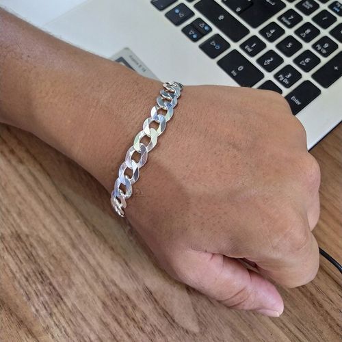 Srebrna Bransoletka Pancerka pr. 925 SREBRO Męska Diamentowana 6mm + GRATIS na Arena.pl