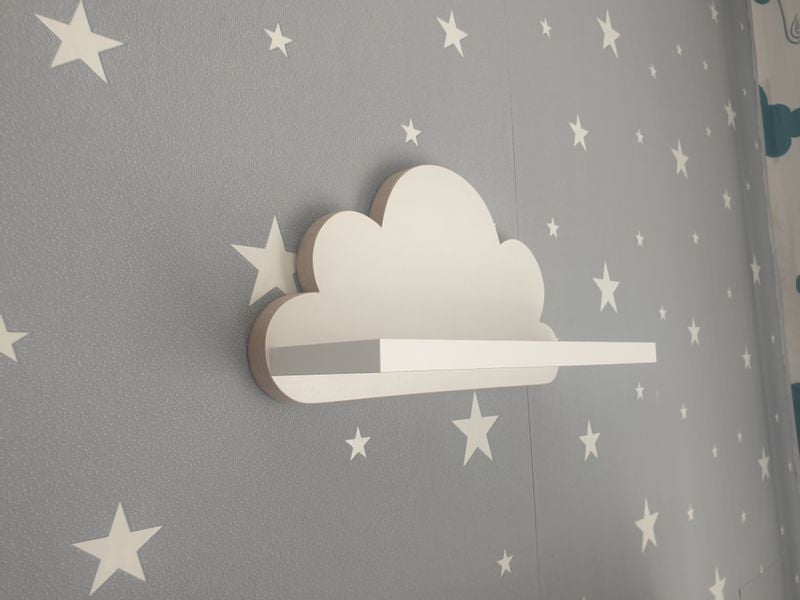 Półka Chmurka 34 cm- biała, super solidna zdjęcie 4