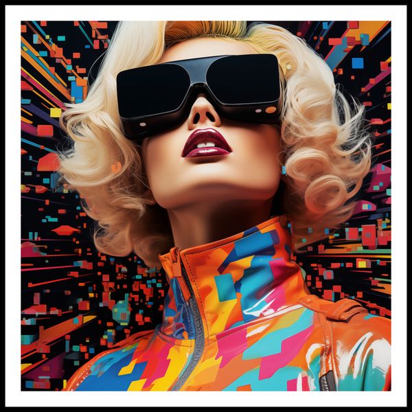 Plakat 70x70cm Retro Futuryzm zdjęcie 3