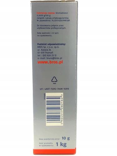 Trutka Bros Pasta Na Myszy I Szczury 1kg Skuteczna Przynęta Gryzonie na Arena.pl