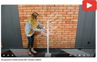 Brzoza led 120cm 48led multikolor drzewko dekoracja bożenarodzenie kolorowy