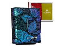 mały, skórzany portfel damski na zatrzask - peterson