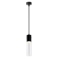 Lampa wisząca Ricky nowoczesna tubka rurka czarna 1xGU10 ML1088 Milagro