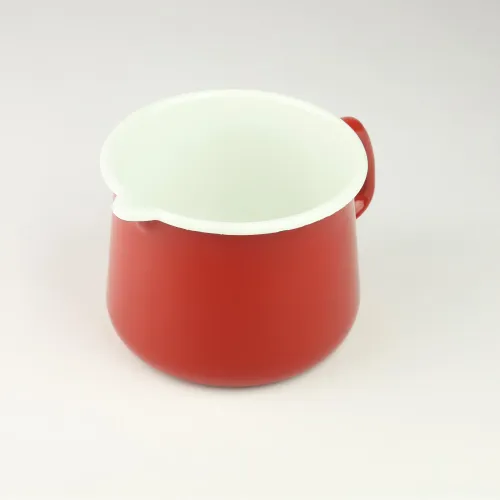 EMALIOWANY KUBEK Z WYLEWKĄ DZBANUSZEK NA KUCHENKĘ Z DZIÓBKIEM 1,7L CZERWONY na Arena.pl