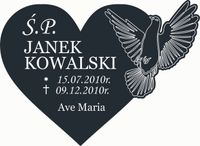 Tabliczka Tablica Z GRAWEREM nagrobna nagrobkowa 20 cm na grób dziecka