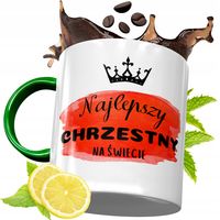 Kubek Zielony Dla Chrzestnego Na Urodziny Prezent Z Nadrukiem Ze Zdjęciem