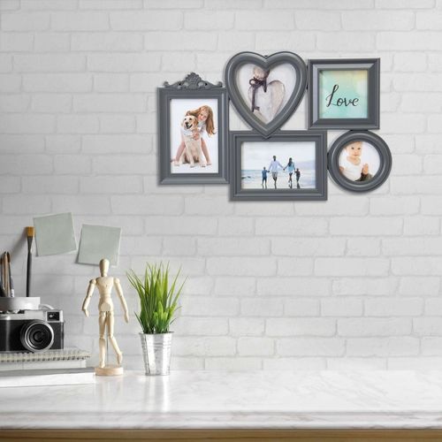 Ramka na zdjęcia CORAZON 5 zdjęć szara na Arena.pl