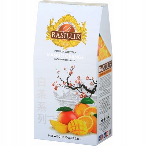 Basilur MANGO ORANGE biała herbata liściasta POMARAŃCZA - 100g na Arena.pl