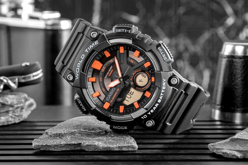 zegarek męski casio gerton aeq-110w-1a2vdf + box zdjęcie 6