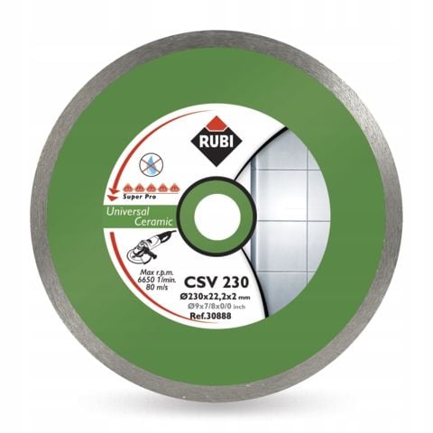 TARCZA DIAMENTOWA DO PŁYTEK ŚCIENNYCH 115 SUPERPRO CSV 30882 RUBI na Arena.pl