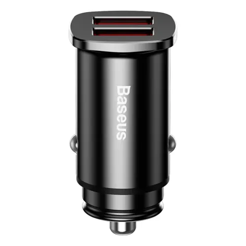 ładowarka samochodowa baseus square 2xusb qc3.0 5a 30w (czarna) na Arena.pl