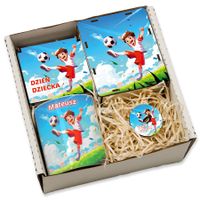 Prezent Na Dzień Dziecka Zestaw Z Imieniem Kubek Gra Skarbonka Spinner