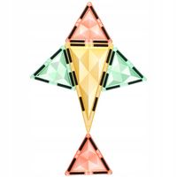 Klocki magnetyczne dla dzieci duże edukacyjne zestaw konstrukcyjny 70 el