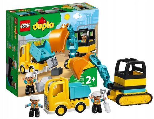 LEGO Duplo 10931 Ciężarówka i koparka gąsienicowa Prezent na Arena.pl