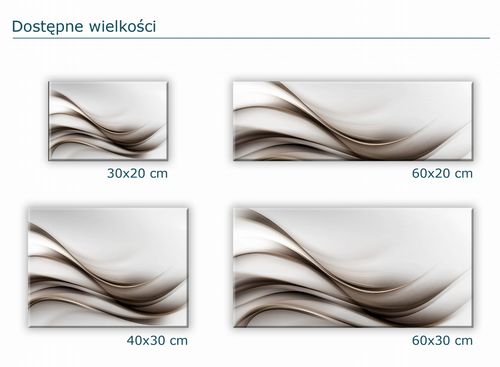 SZKLANA DESKA KUCHENNA 60x20 157c Brązowa smuga na Arena.pl