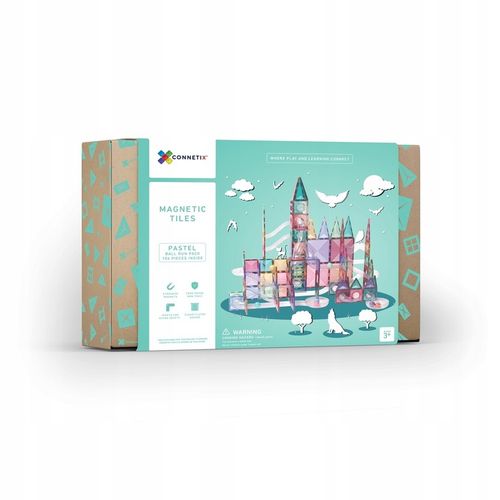 Klocki magnetyczne konstrukcyjne Kulodrom Connetix Pastel 106 elementów na Arena.pl