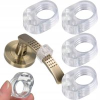 4x ODBOJNIK OGRANICZNIK SILIKONOWY GUMOWY OCHRANIACZ ŚCIANY NA KLAMKĘ DRZWI