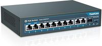 YuanLey 11-portowy przełącznik switch PoE 8x1000 Mbps 2xUplink SFP 120W