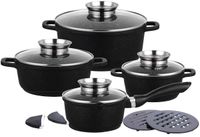 zestaw 12 elem. garnków granitowych klausberg kb-7360
