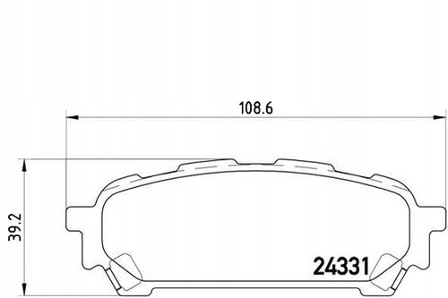 KLOCKI HAM SUBARU IMPREZA 02- BREMBO na Arena.pl