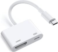Kabel Adapter Przejściówka USB-C HDMI+USB-C 4K Laptop Smartfon Rzutnik
