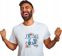 Koszulka z nadrukiem PREZENT dla dziadka DZIADEK