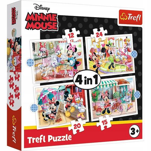 Puzzle 4W1 Minnie Z Przyjaciółmi  34355 na Arena.pl