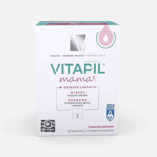 Witaminy Tabletki na włosy dla kobiet karmiących - Vitapil mama 60 kapsułek zdjęcie 1