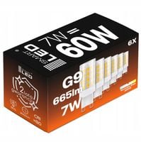 Żarówka LED G9 7W = 60W 665lm Biała Neutralna 4000K Energooszczędna