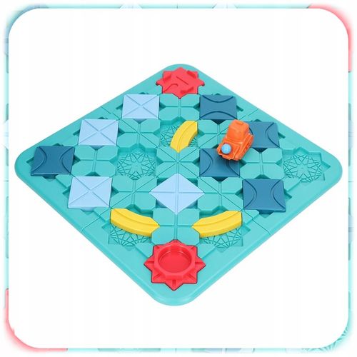 GRA LOGICZNA DLA DZIECI Układanka Labirynt Budowanie Drogi Klocki PREZENT na Arena.pl