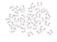 Konfetti papierowe Kotek, 36 szt.