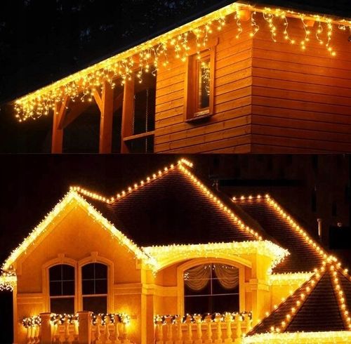 SOPLE 500 LED LAMPKI ZEWNĘTRZNE IP44 STAŁE + FLASH KURTYNA ŚWIETLNA GRUBE na Arena.pl