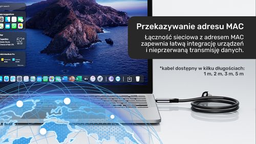 Unitek Kabel Ethernet USB C RJ-45 LAN, przewód sieciowy, 1m na Arena.pl