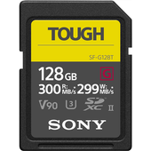 Sony SF-G series TOUGH | Karta pamięci flash | 128 GB | Karta pamięci SDXC UHS-II | Klasa prędkości wideo V90 / UHS-II U3 / Class10