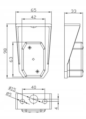 Lampa lampka obrysowa przednia przyczepki biała LED diodowa odblask Fristom na Arena.pl