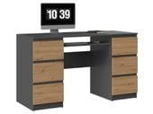 BIURKO KUBA - ANTRACYT / DĄB ARTISAN