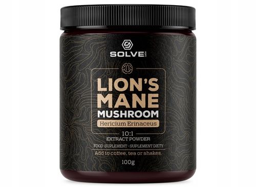 SolveLabs Lion's Mane Soplówka Jeżowata 10:1 100g na Arena.pl