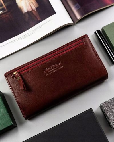 elegancki, duży portfel damski ze skóry naturalnej - peterson na Arena.pl