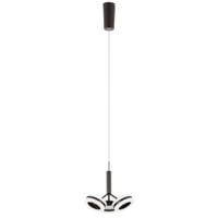 LAMPA wisząca METIS AD16002-3A COFFEE Italux modernistyczna OPRAWA zwis LED 14,4W 3000K pierścienie ring brązowe białe