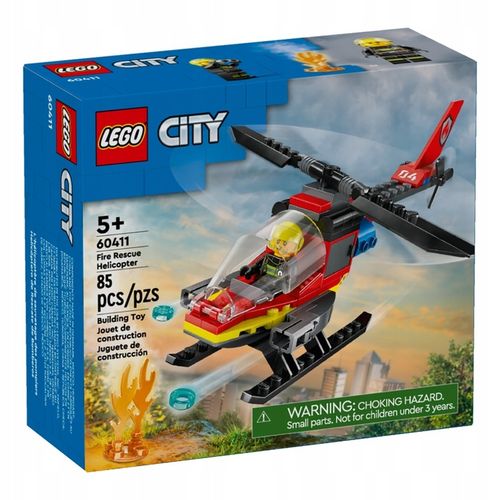 LEGO CITY 5+ STRAŻACKI HELIKOPTER RATUNKOWY 60411 na Arena.pl