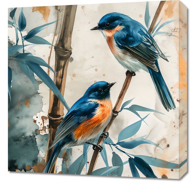 Obraz 60x60cm Trzy Ptaki zdjęcie 1