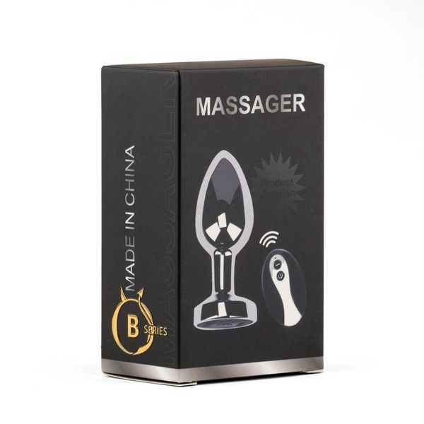 Metal Butt Plug L Vibrator Usb - Remote Control zdjęcie 7