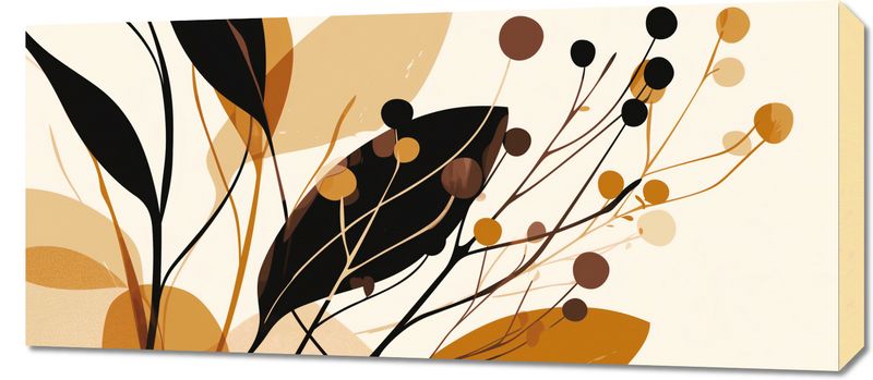 Obraz 90x40cm Jesienne Sylwety zdjęcie 1