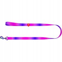 Smycz WAUDOG Nylonowa Gradient 20mm 122cm Fioletowa Dla Psa