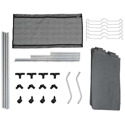 Kosz na pranie z kółkami 3 przegrody szary na Arena.pl